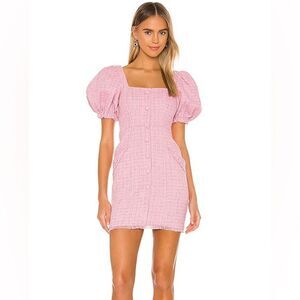 NWOT Revolve LPA Pink Tweed Aurelie Dress XXS